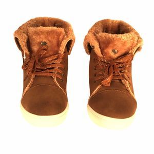 Twisted Addison High Top Sneaker Tan Lined New